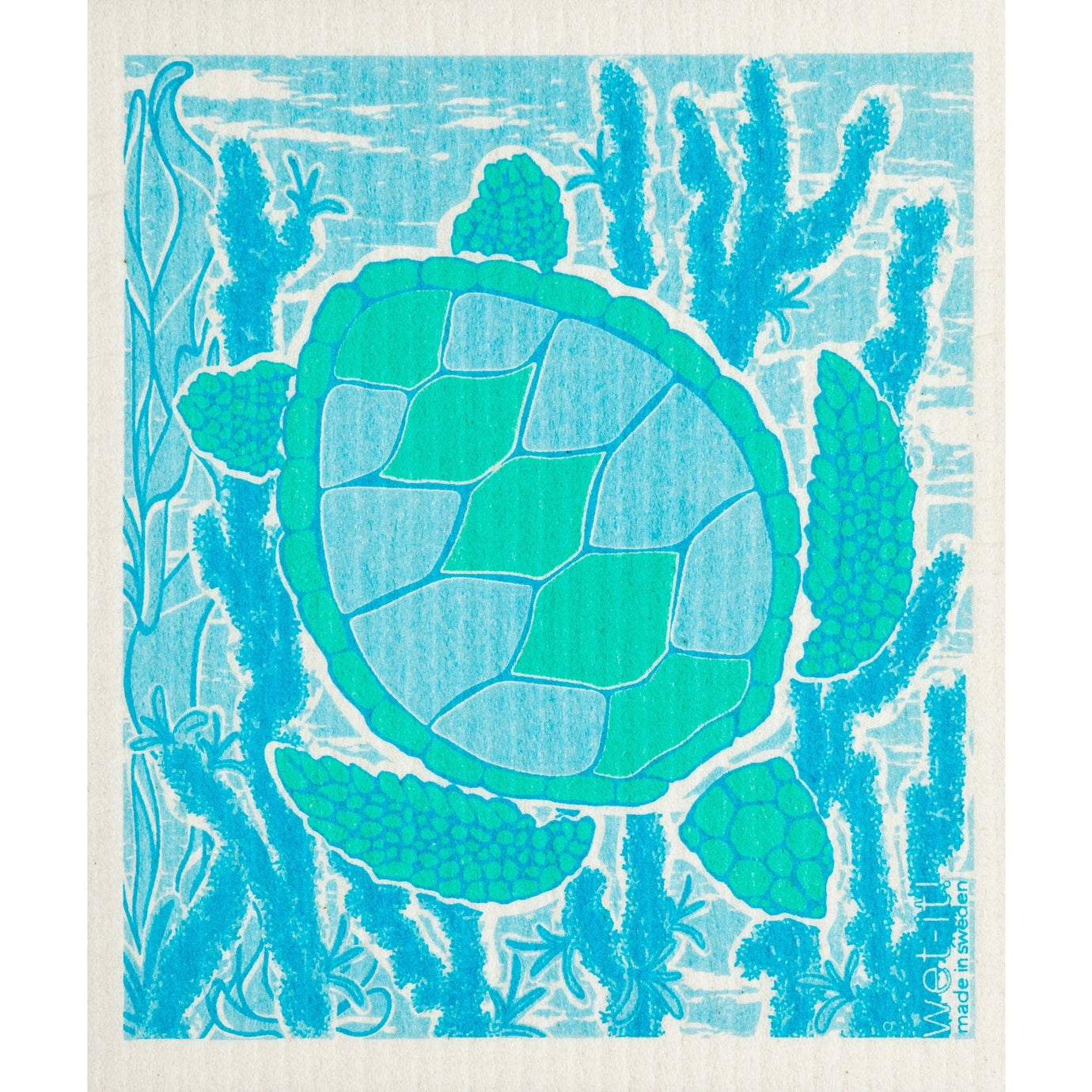 Barbs Sea Turtle Swedish Cloth Wet It! Lil Tulips