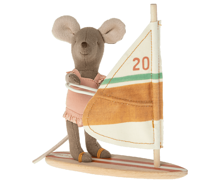Beach Mice, Surfer Little Sister Maileg Lil Tulips