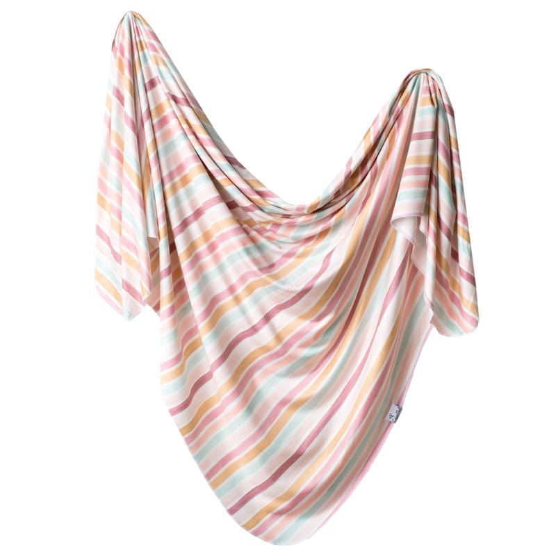 Belle Knit Swaddle Blanket Copper Pearl Lil Tulips