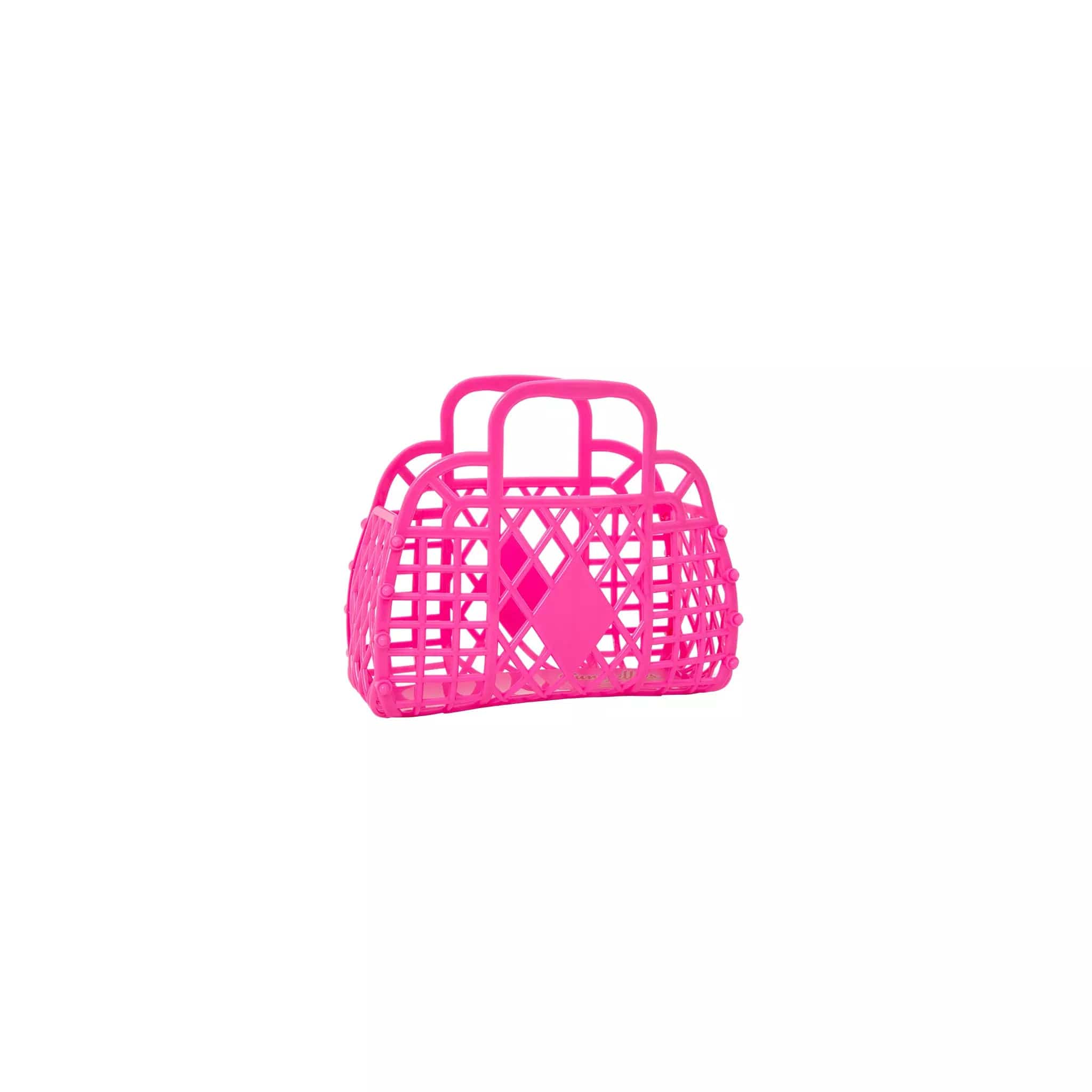 Berry Pink Retro Jelly Basket - Mini Sun Jellies Baskets Lil Tulips