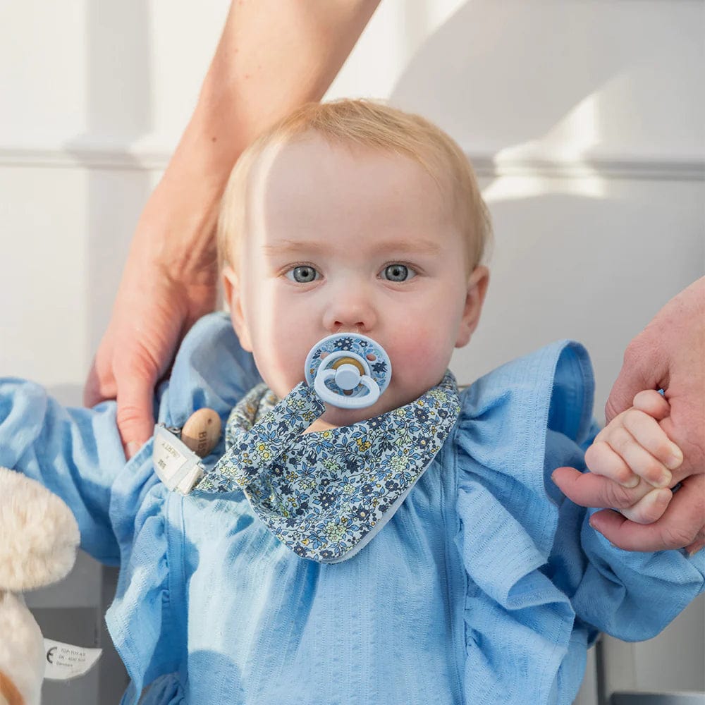 BIBS x LIBERTY Pacifier Clip - Capel Sage Bibs Pacifier Lil Tulips