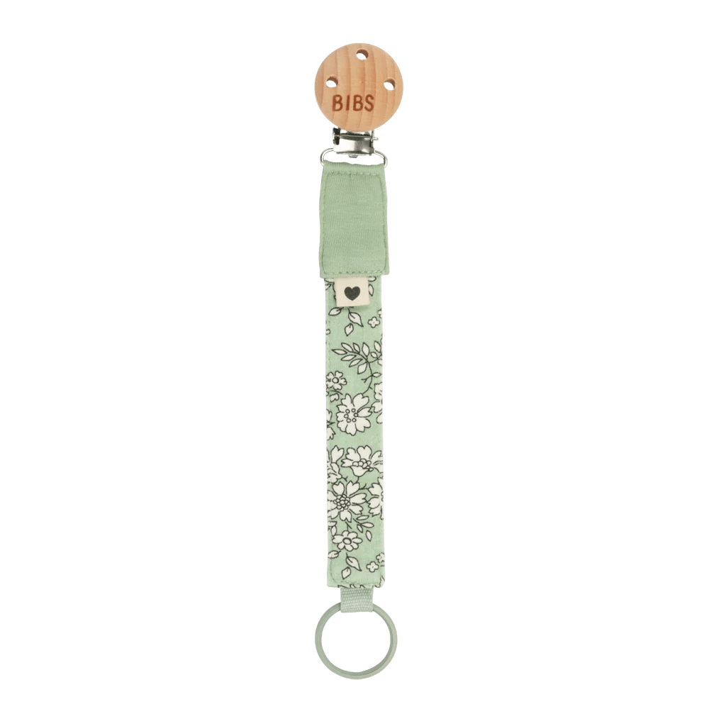 BIBS x LIBERTY Pacifier Clip - Capel Sage Bibs Pacifier Lil Tulips