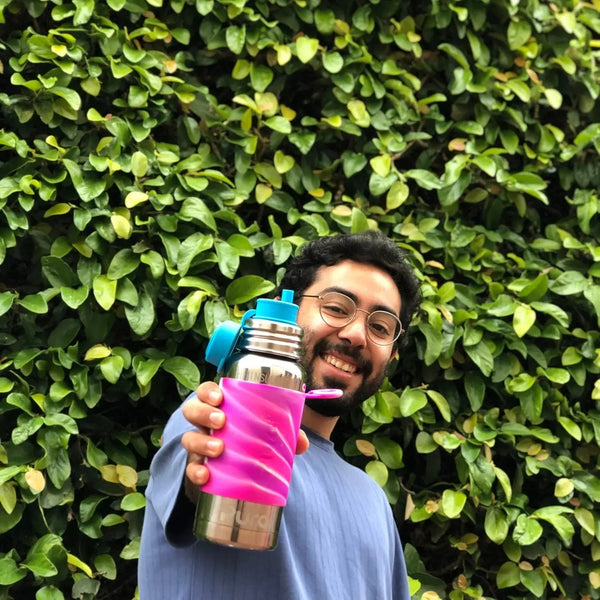 Big Mouth® Sport Straw - Rose Pura Stainless Lil Tulips