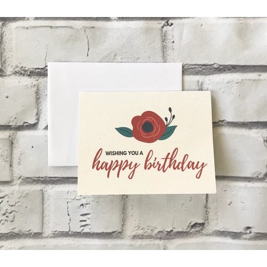 Birthday Card | Poppy Flower Notably Paper Company Lil Tulips
