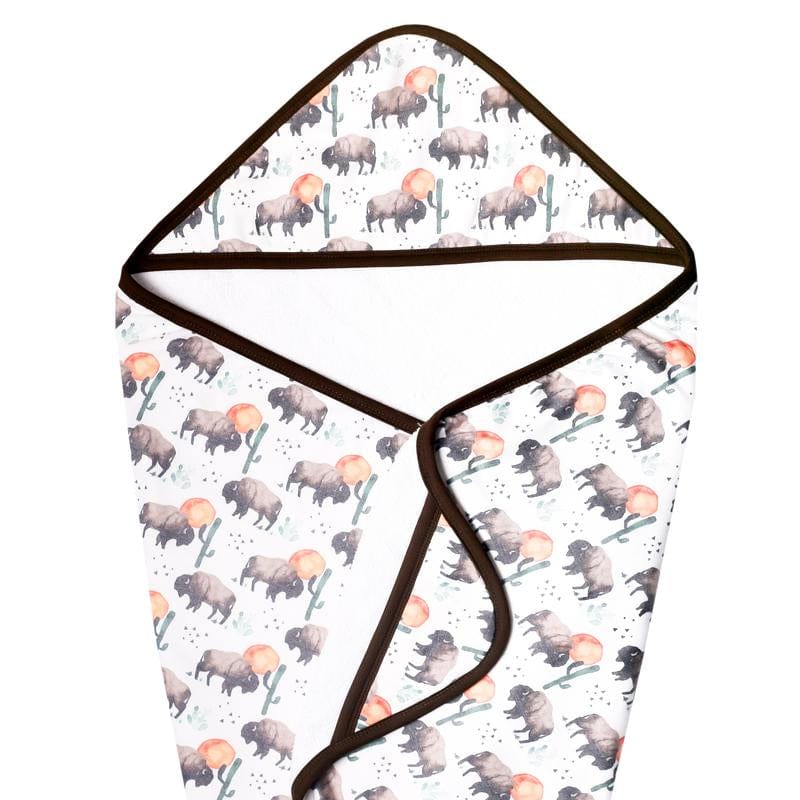 Bison Knit Hooded Towel Copper Pearl Lil Tulips