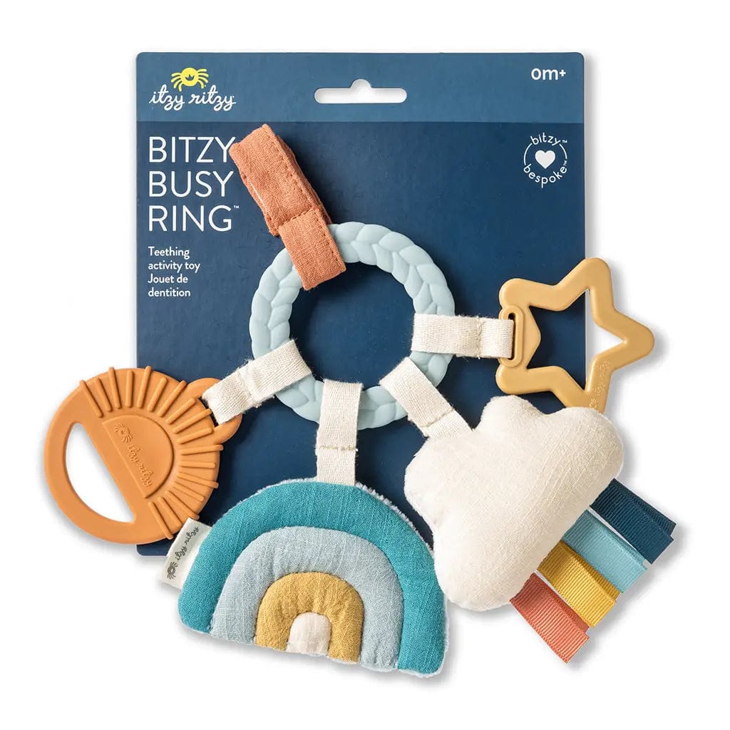 Bitzy Busy Ring™ Teething Activity Toy Cloud Itzy Ritzy Pacifiers & Teethers Lil Tulips