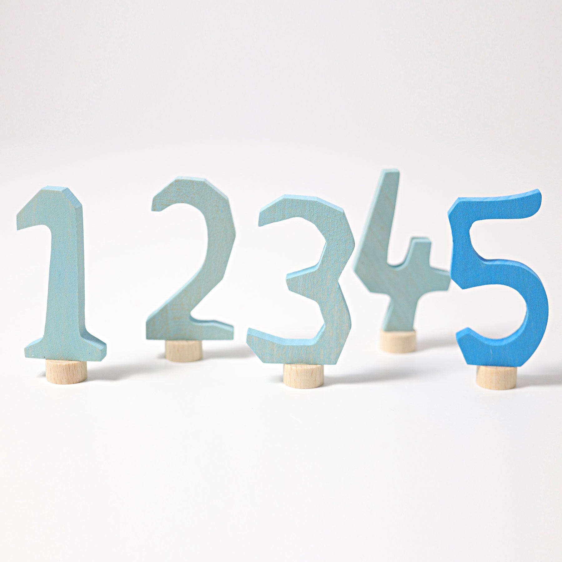 Blue Decorative Numbers 1-5 Grimm's Lil Tulips