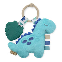 Blue Dino Itzy Pal™ Plush + Teether Itzy Ritzy Pacifiers & Teethers Lil Tulips