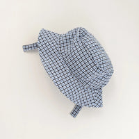 Blue Plaid Seersucker Bucket Hat Huggalugs Lil Tulips