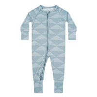 Blue Triangles Zip Romper Brave Little Ones Lil Tulips