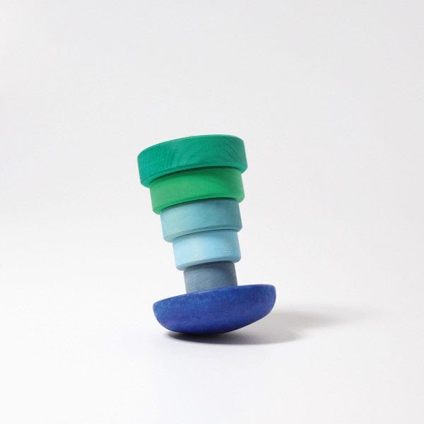 Blue Wobbly Stacking Tower Grimm's Lil Tulips