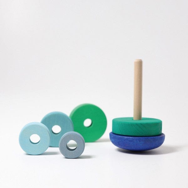 Blue Wobbly Stacking Tower Grimm's Lil Tulips