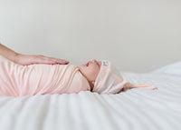 Blush Knit Swaddle Blanket Copper Pearl Lil Tulips