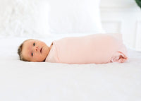 Blush Knit Swaddle Blanket Copper Pearl Lil Tulips