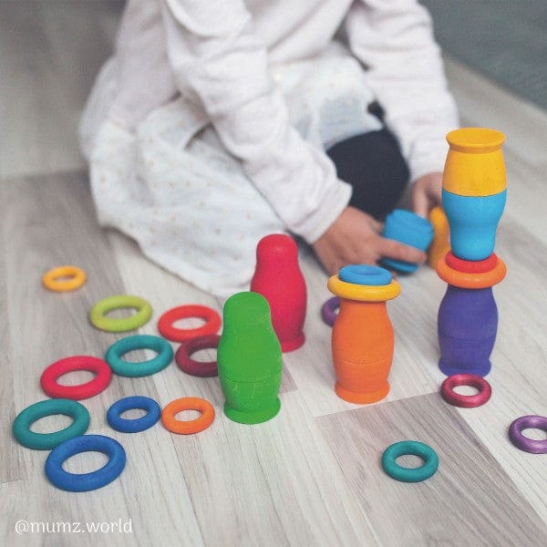 Building Rings Rainbow Grimm's Lil Tulips