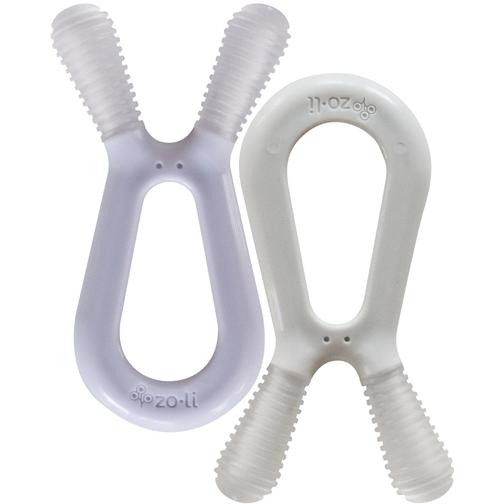 Bunny Teether - Lilac + Ash Grey ZoLi ZoLi Lil Tulips