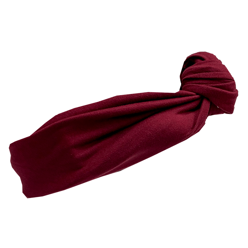 Burgundy Tie On Adult Headband bumblito Lil Tulips