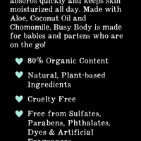 Busy Body™ Baby Lotion 8oz - Unscented Tiny Human Supply Co. Lil Tulips