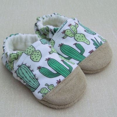 Cacti Organic Cotton Slippers 6-12 months Snow + Arrow Snow + Arrow Lil Tulips