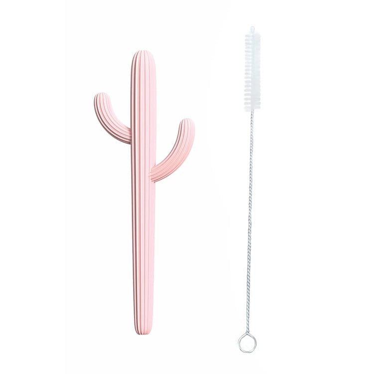 Cactus Silicone Teether Baby Pink Miminoo Lil Tulips