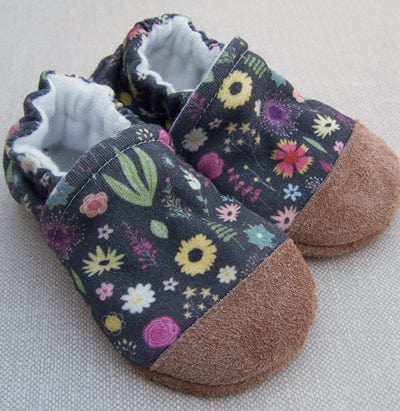Calico Floral Organic Slippers Snow + Arrow Lil Tulips