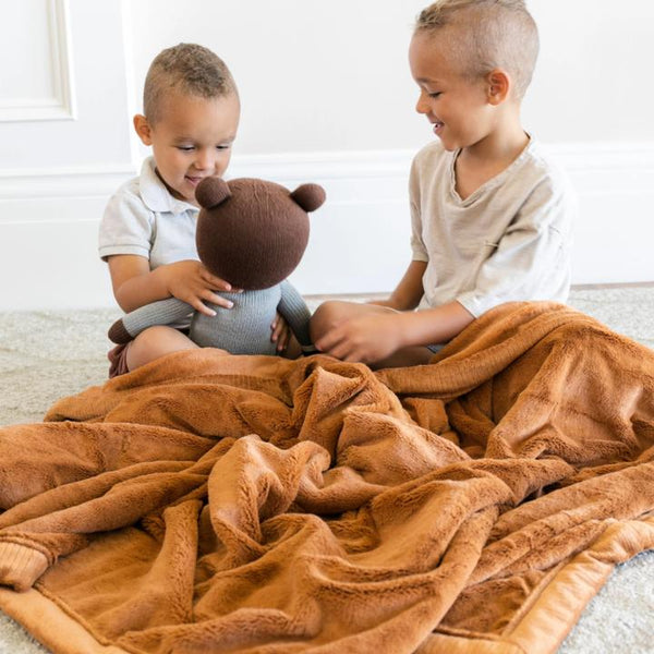 Camel Lush Blanket Saranoni Lil Tulips