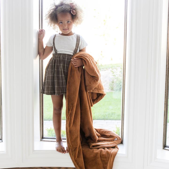 Camel Lush Blanket Saranoni Lil Tulips