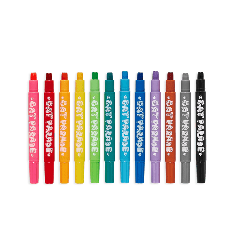 Cat Parade Gel Crayons - Set of 12 OOLY Lil Tulips