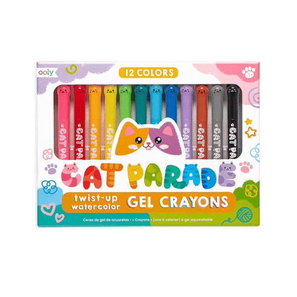 Cat Parade Gel Crayons - Set of 12 OOLY Lil Tulips