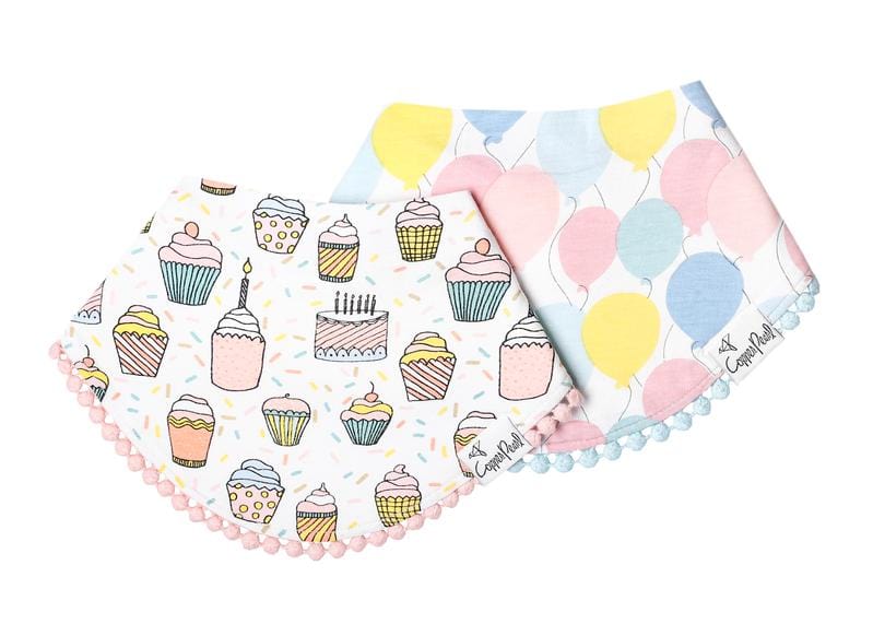 Celebration Fashion Bib 2-pack Copper Pearl Lil Tulips