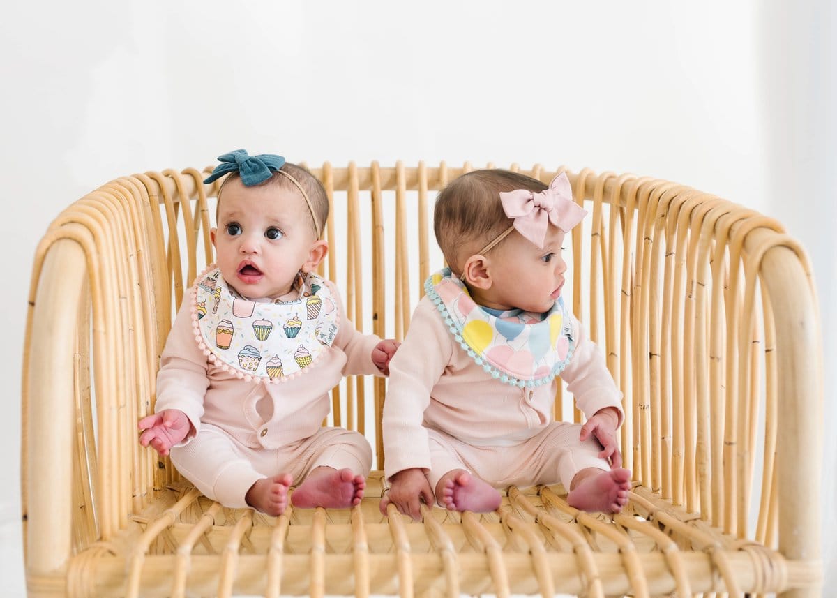 Celebration Fashion Bib 2-pack Copper Pearl Lil Tulips