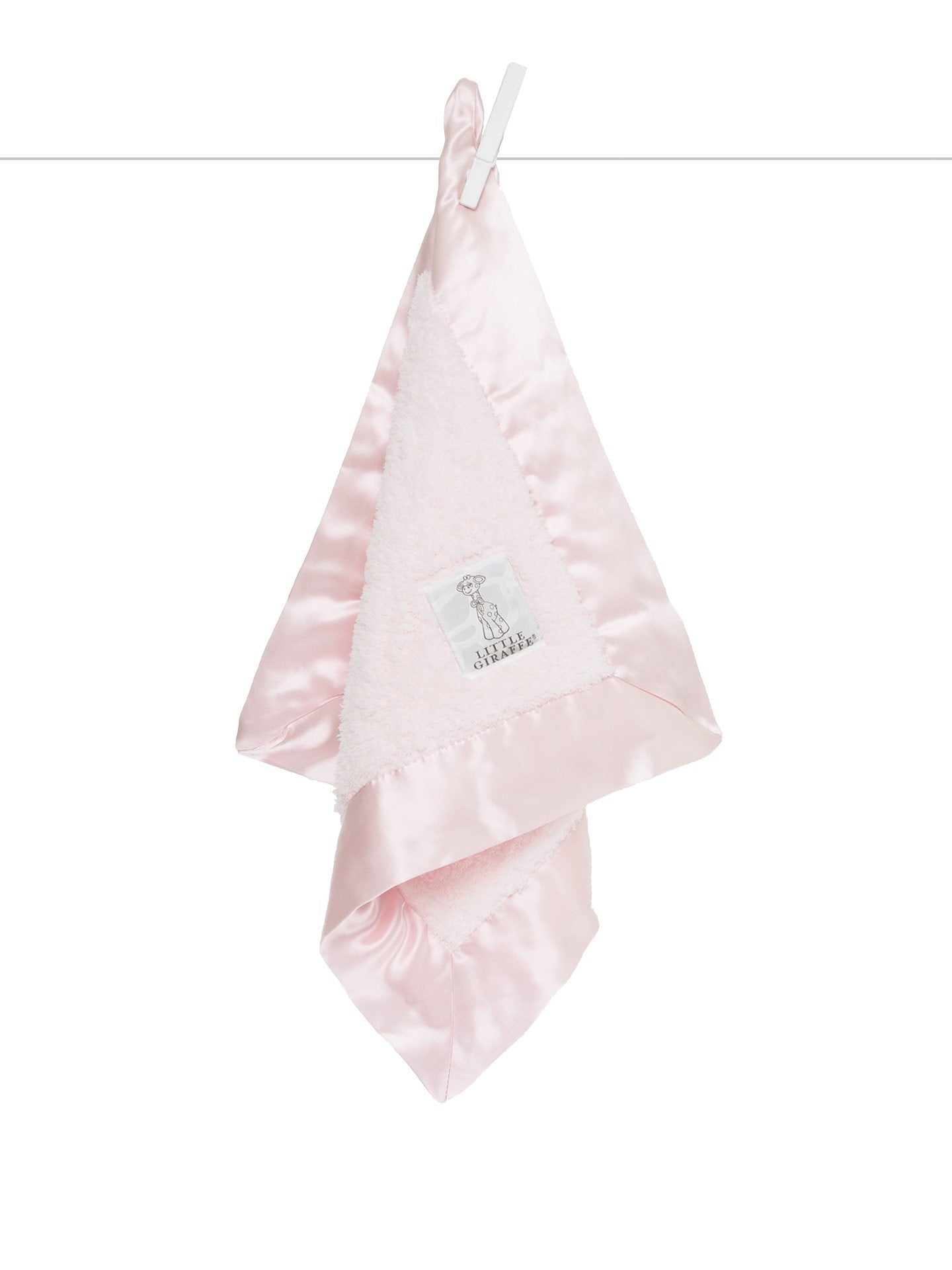 Chenille Blanky Pink Little Giraffe Lil Tulips