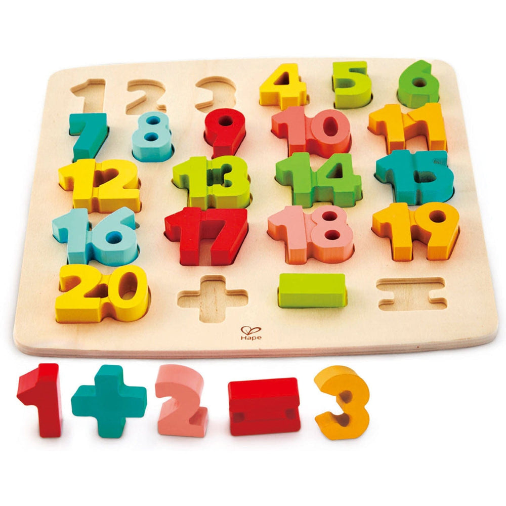 Chunky Numbers Puzzle Hape Lil Tulips