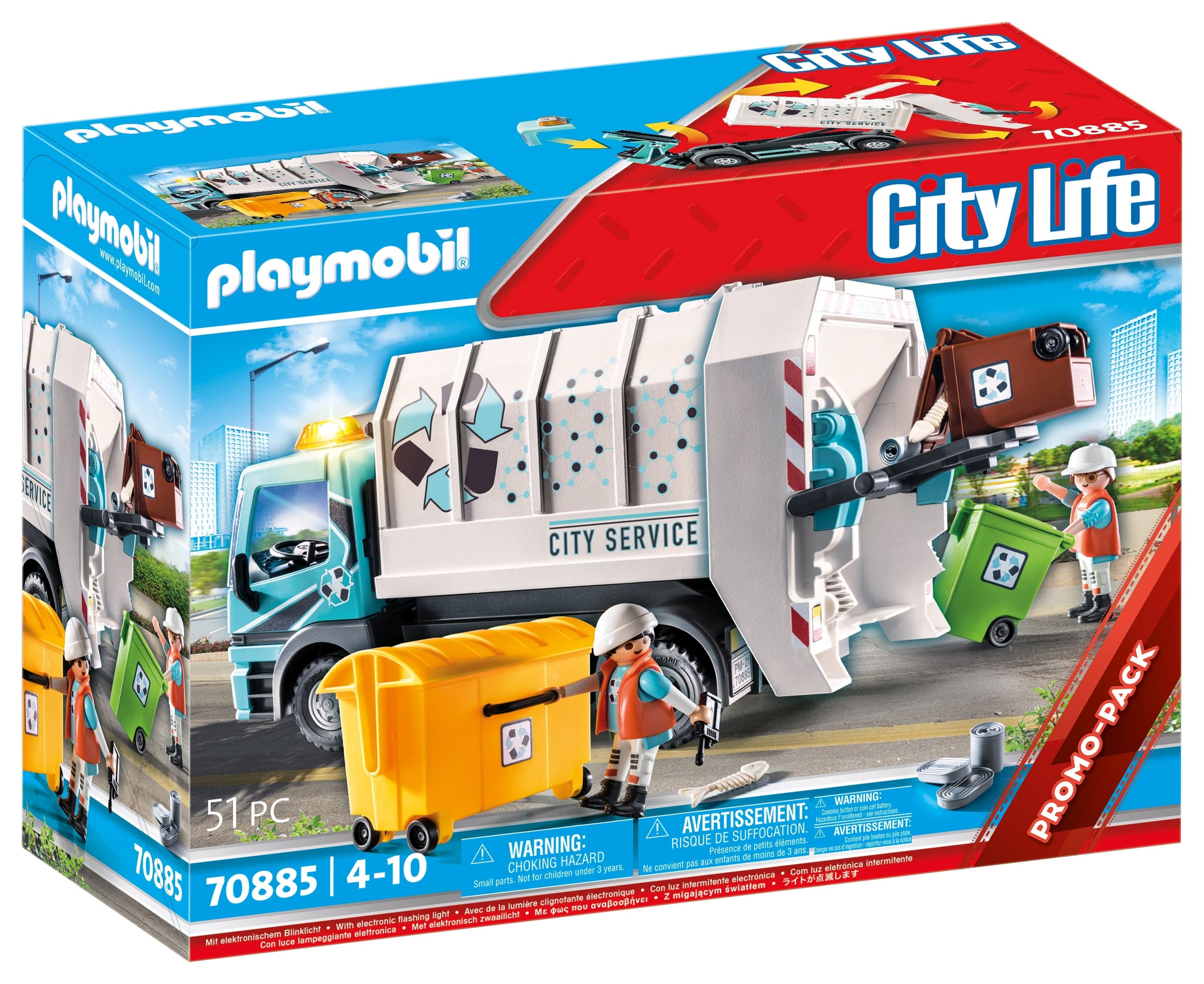 City Recycling Truck Playmobil Lil Tulips