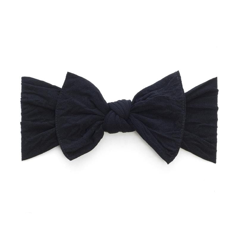 Classic Knot Black Baby Bling Bows Headbands Lil Tulips