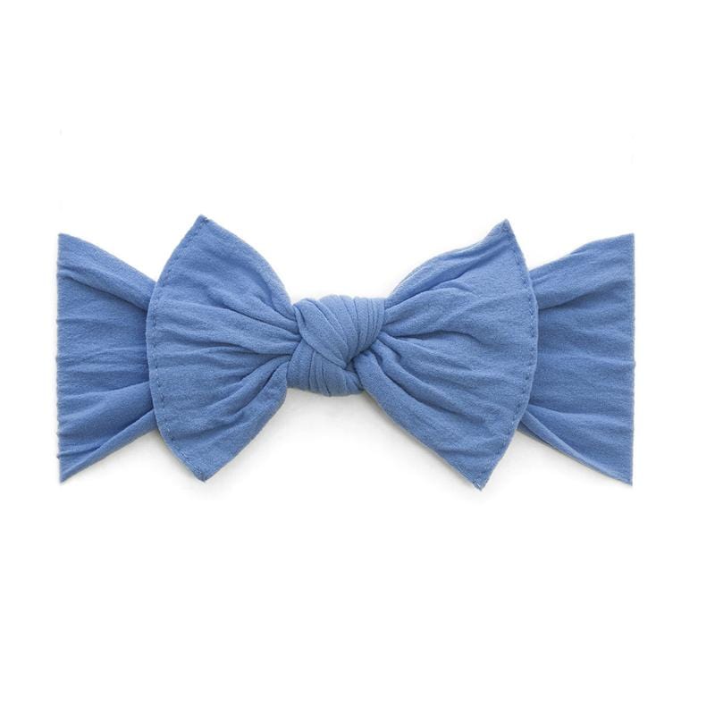 Classic Knot Denim Baby Bling Bows Lil Tulips