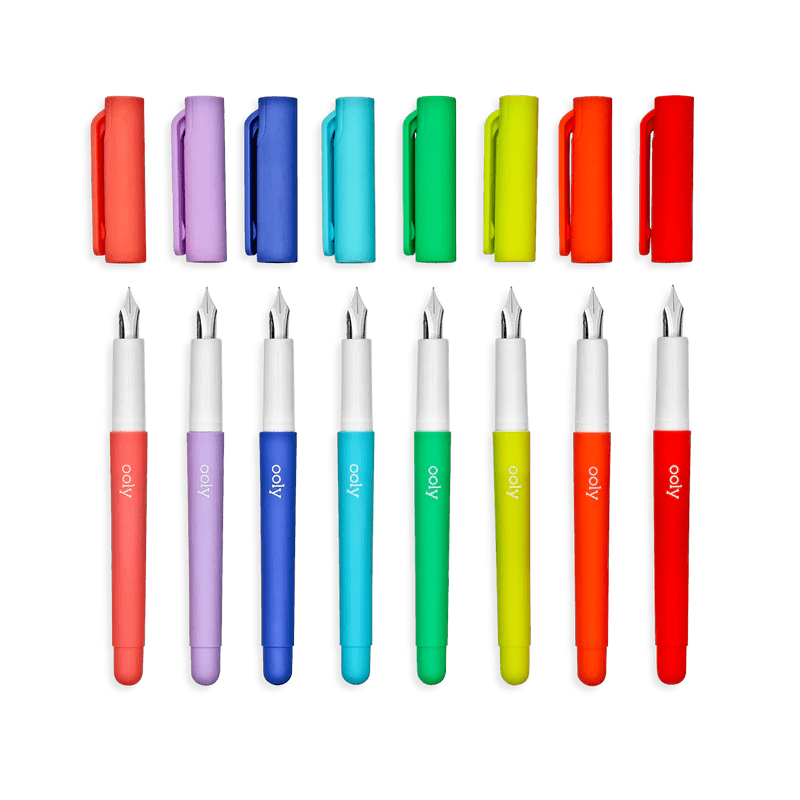 Color Write Fountain Pens - Set of 8 OOLY Lil Tulips