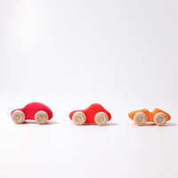 Colored Wooden Cars Grimm's Lil Tulips