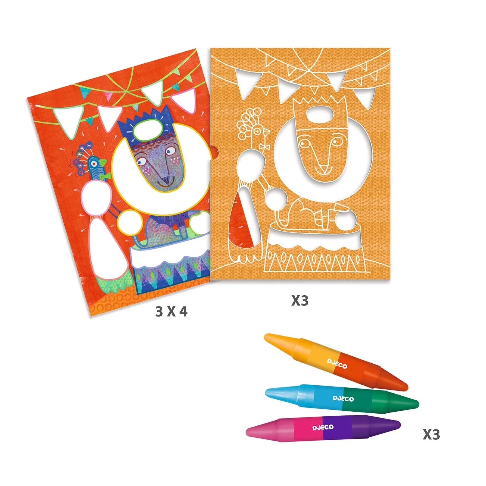 Colorful Circus Coloring Djeco Lil Tulips