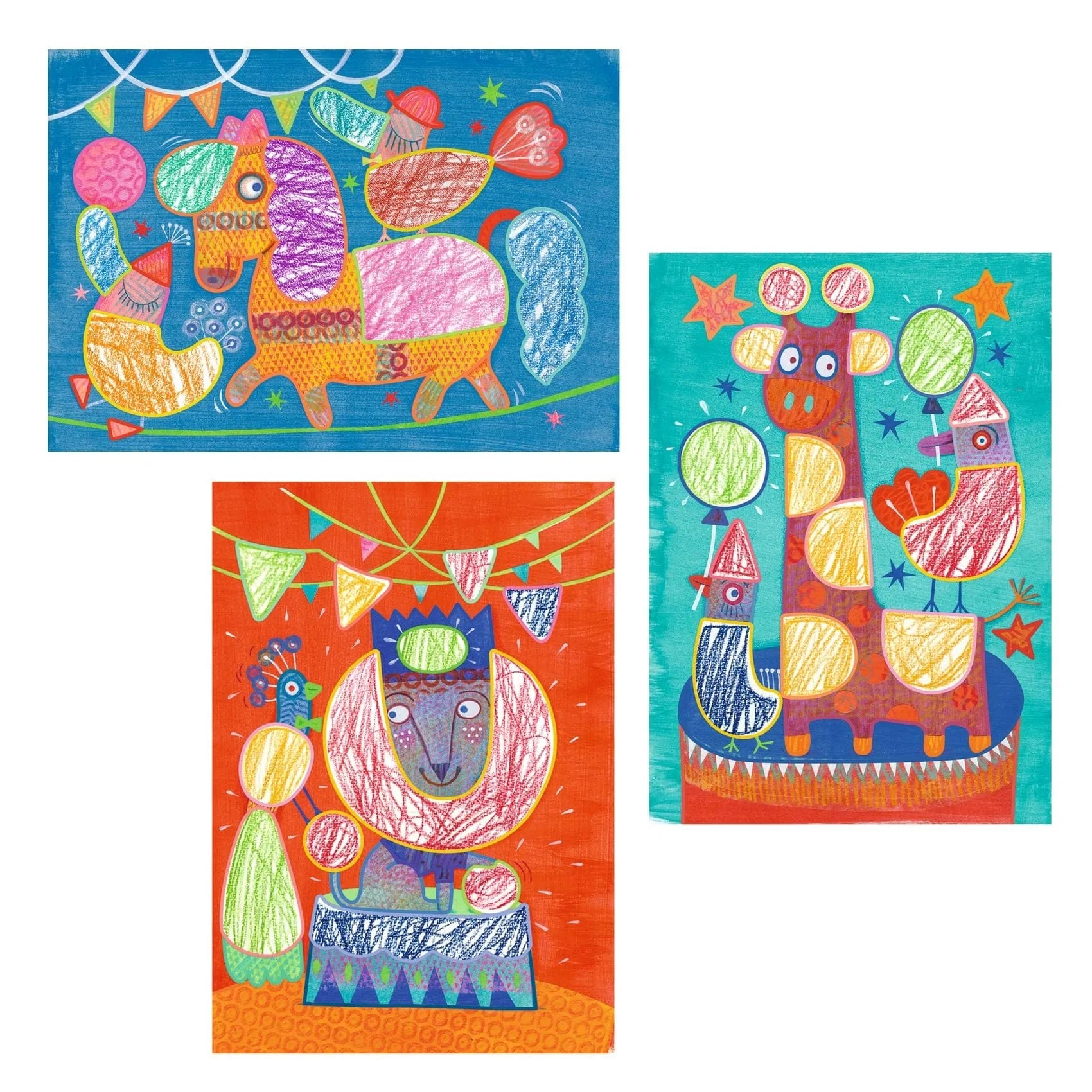 Colorful Circus Coloring Djeco Lil Tulips