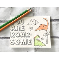 Coloring Card | Dinosaurs Notably Paper Company Lil Tulips