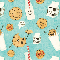 Cookies & Milk Splash Mat BapronBaby Lil Tulips
