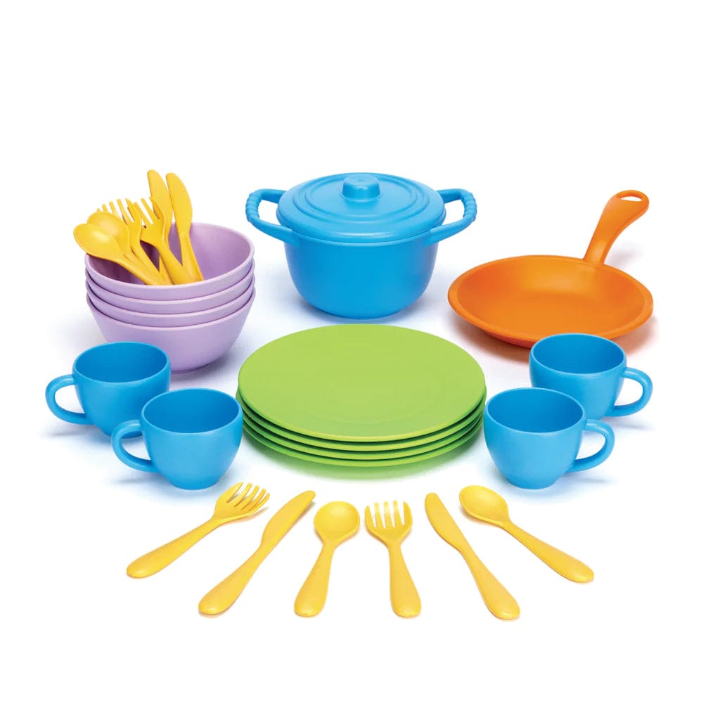 Cookware and Dining Set Green Toys Lil Tulips