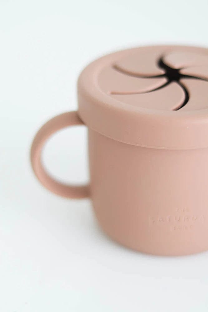 Coral Silicone Snack Cup The Saturday Baby Baby & Toddler Lil Tulips