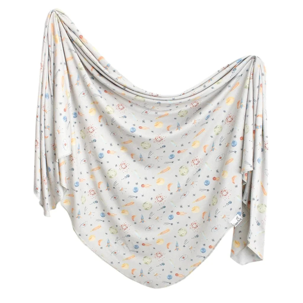 Cosmos Knit Swaddle Blanket Copper Pearl Lil Tulips