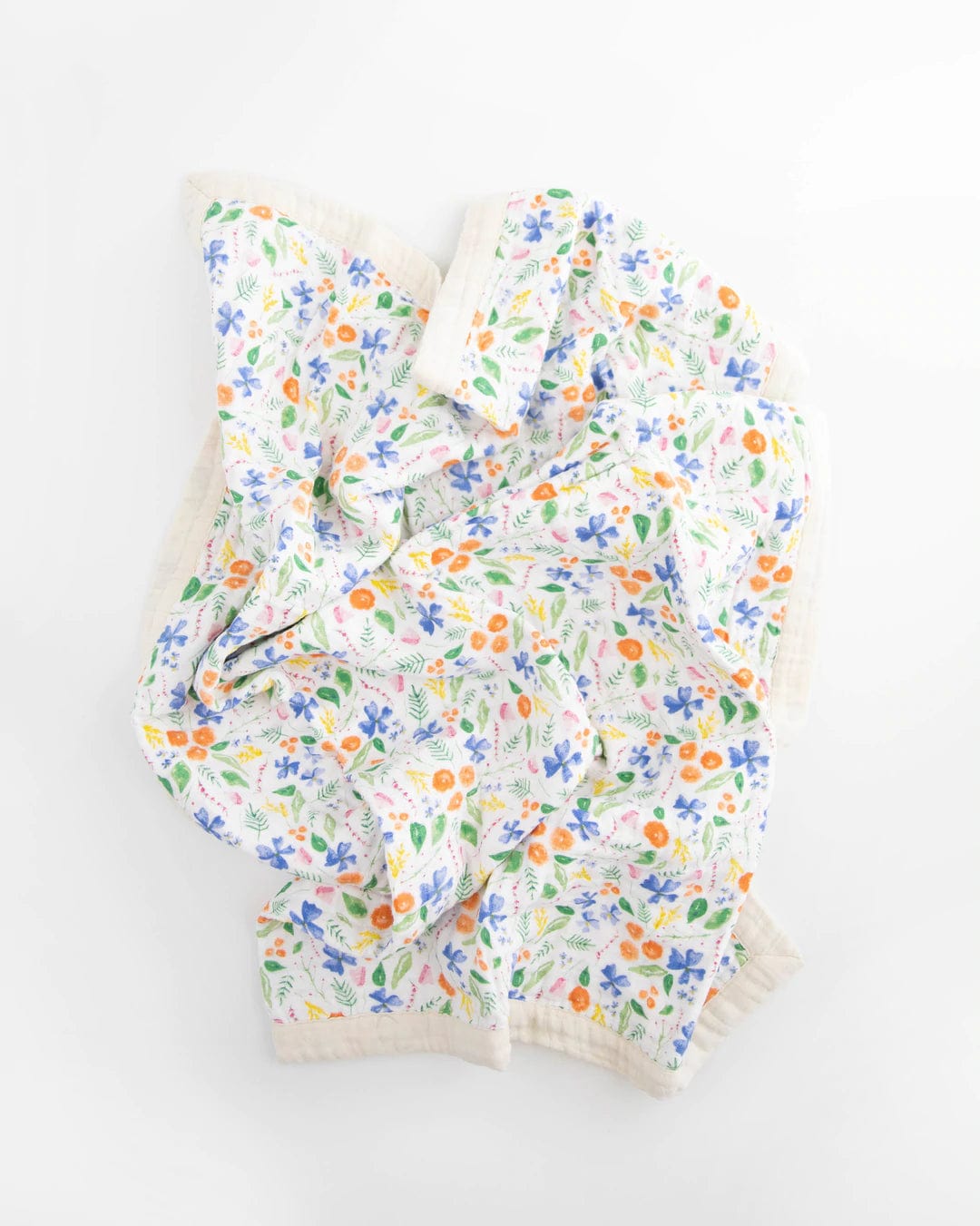 Cotton Muslin Baby Blanket - Mountain Bloom Little Unicorn Lil Tulips