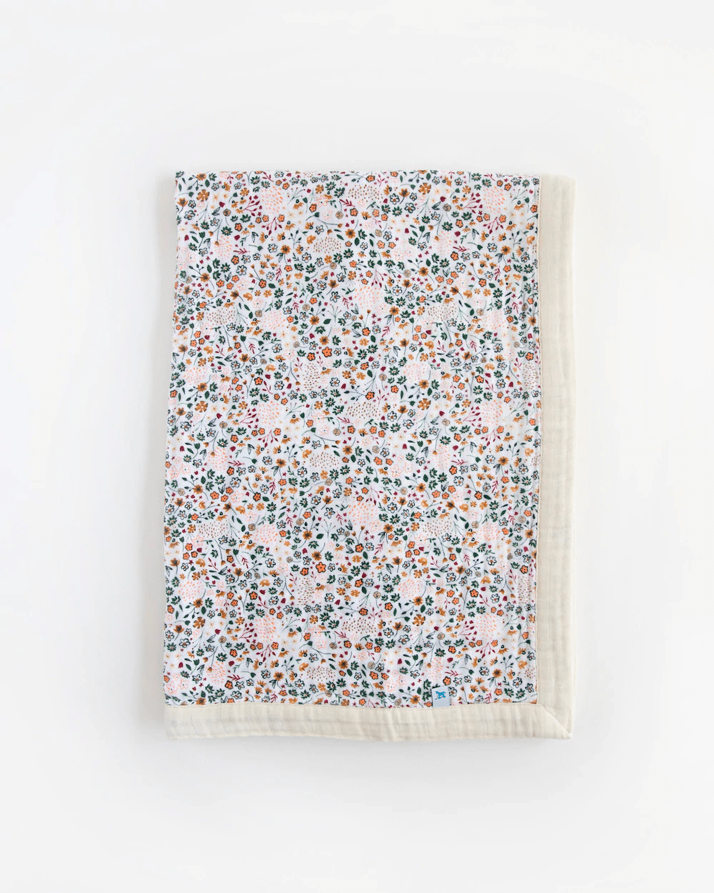 Cotton Muslin Baby Quilt - Pressed Petals Little Unicorn Lil Tulips