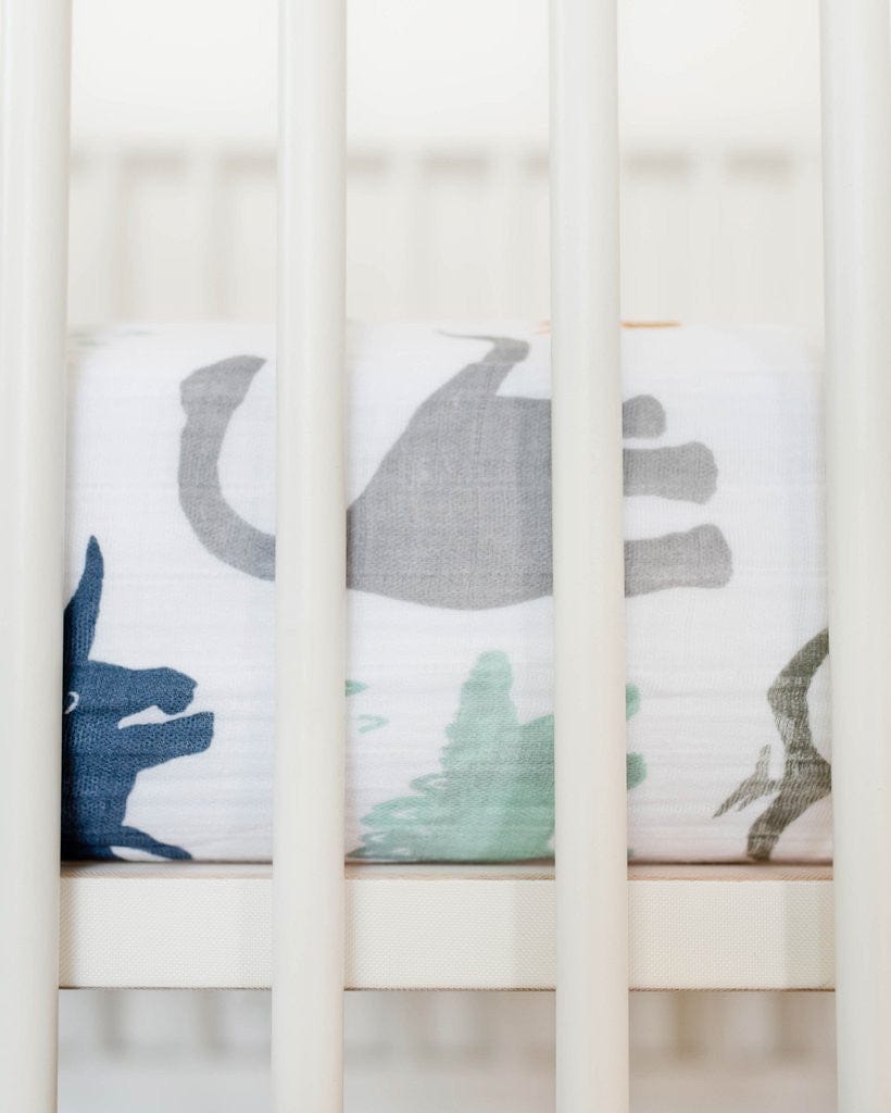 Little unicorn dino friends hotsell crib sheet