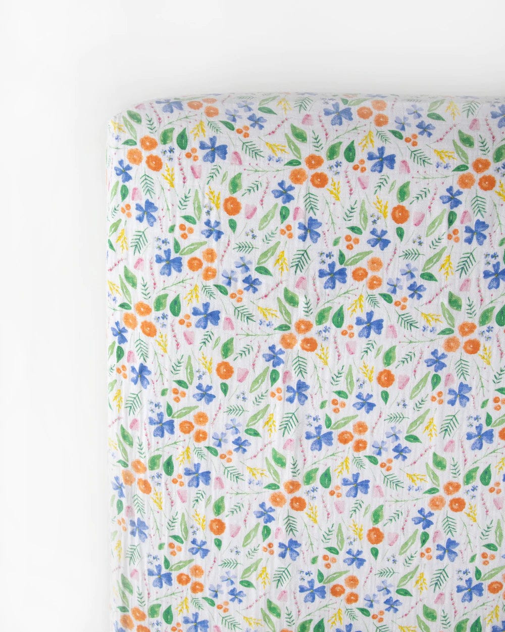 Cotton Muslin Crib Sheet - Mountain Bloom Little Unicorn Lil Tulips