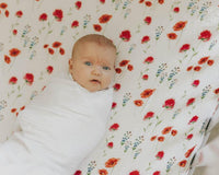 Cotton Muslin Crib Sheet - Wild Mums Little Unicorn Lil Tulips